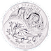 2018 1 oz United Kingdom Two Dragons Silver Bullion Coin (Pre-Owned in Good Condition) thumbnail