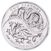 2018 1 oz United Kingdom Two Dragons Silver Bullion Coin (Pre-Owned in Good Condition) thumbnail