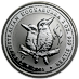 2001 2 oz Australian Silver Kookaburra Bullion Coin thumbnail