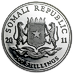 2011 1 oz Somalian Silver Elephant Bullion Coin (Pre-Owned in Good Condition) thumbnail