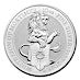 2021 10 oz United Kingdom Queen's Beast The White Lion Silver Bullion Coin thumbnail