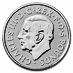 2025 2 oz United Kingdom Silver Tudor Beasts Bullion Coin - The Greyhound of Richmond thumbnail