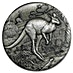 2016 2 oz Australia Kangaroo Antique-Finished Silver Coin thumbnail