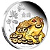 2016 1 oz Niue Feng Shui Money Toad Silver Coin thumbnail