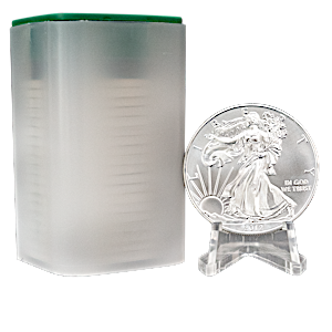 20 pcs of 1 oz 2012 American Silver Eagle Coins (1 tube x 20 pcs/tube) - Total 20 oz Silver