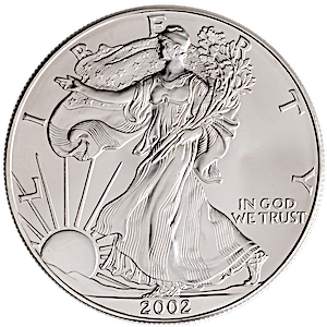 2002 1 oz American Silver Eagle Bullion Coin