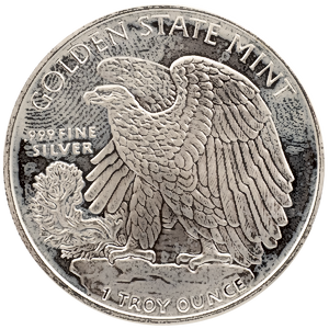1 oz Walking Liberty Silver Bullion Round (Pre-Owned in Good Condition)