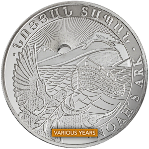 1 oz Armenian Silver Noah's Ark Bullion Coin (Various Years)
