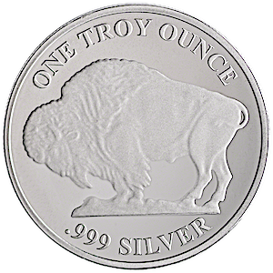 1 oz Asahi Refining Buffalo Silver Bullion Round