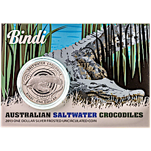 Royal Australian Mint Silver Saltwater Crocodile Series 2013 - Bindi - 1 oz