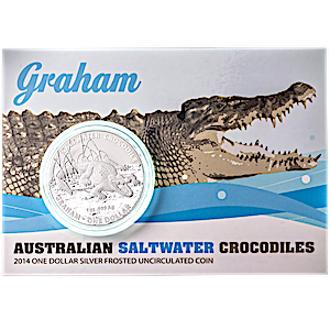 Royal Australian Mint Silver Saltwater Crocodile Series 2014 - Graham - 1 oz