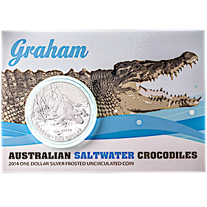 2014 1 oz Royal Australian Mint Saltwater Crocodile Series 