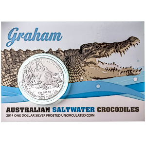 2014 1 oz Royal Australian Mint Saltwater Crocodile Series 