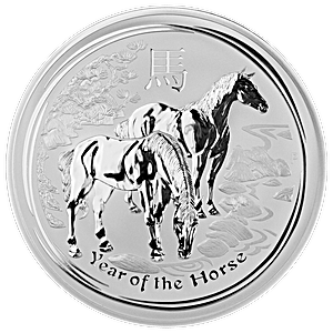 Australian Silver Lunar Series 2014 - Year of the Horse - 5 oz
