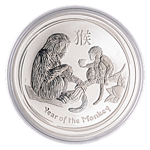 Australian Silver Lunar Series 2016 - Year of the Monkey - 1 oz