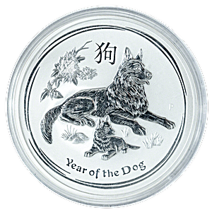 Australian Silver Lunar Series 2018 - Year of the Dog - 1 kg