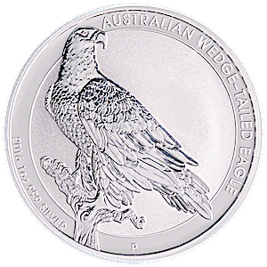 2016 1 oz Australian Wedge Tailed Eagle Silver Bullion Coin (Pre-Owned in Good Condition)