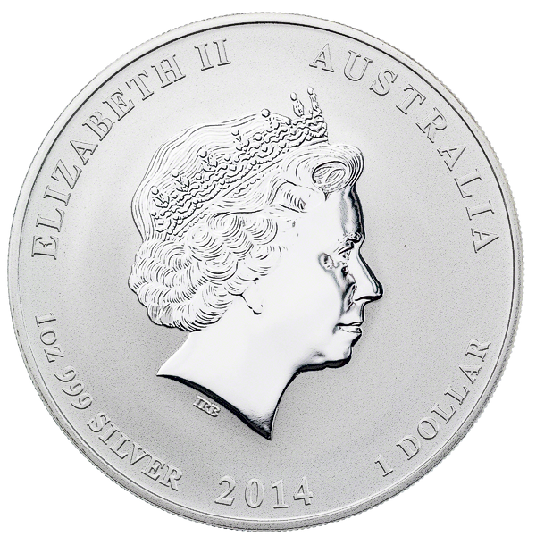 Australian Silver Lunar Series 2014 - Year of the Horse - 1 oz