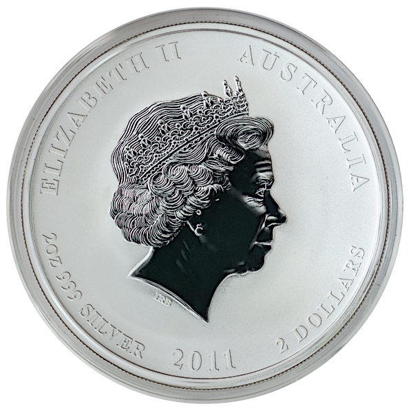 Australian Silver Lunar Series 2011 - Year of the Rabbit - 2 oz Australian Silver Lunar Series 2011 - Year of the Rabbit - 2 oz