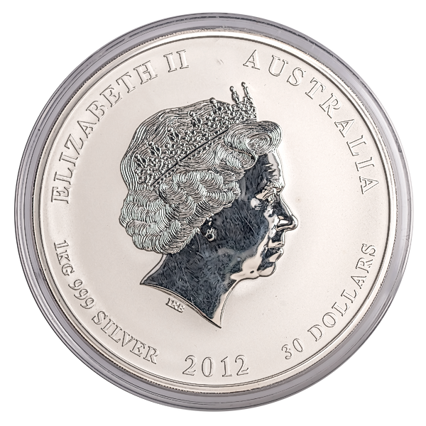 Australian Silver Lunar Series 2012 - Year of the Dragon - 1 kg