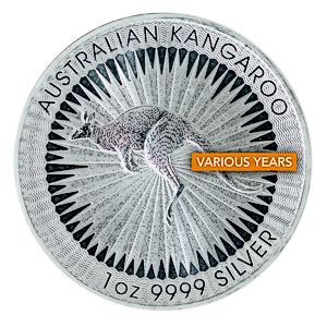 1 oz Australian Silver Kangaroo Bullion Coin (Various Years)