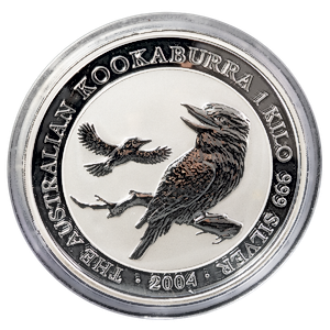 2004 1 kilogram Australian Silver Kookaburra Coin