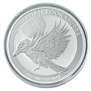 2018 1 kilogram Australian Silver Kookaburra Coin