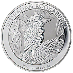Australian Silver Kookaburra 2014 - 10 oz Australian Silver Kookaburra 2014 - 10 oz