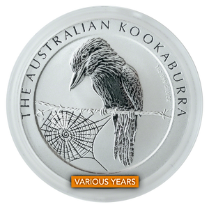 1 oz Australian Silver Kookaburra Bullion Coin (Various Years)