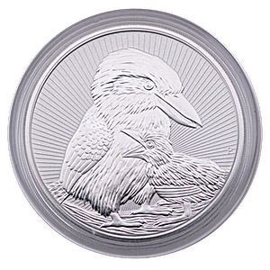 2020 10 oz Australian Silver Mother & Baby Kookaburra Bullion Coin - Piedfort