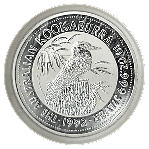 1992 10 oz Australian Silver Kookaburra Bullion Coin