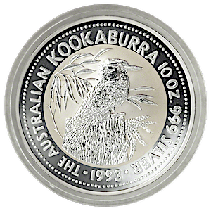 1993 10 oz Australian Silver Kookaburra Bullion Coin