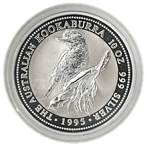 1995 10 oz Australian Silver Kookaburra Bullion Coin