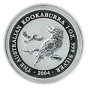 2004 1 oz Australian Silver Kookaburra Bullion Coin