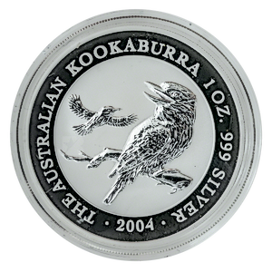 2004 1 oz Australian Silver Kookaburra Bullion Coin