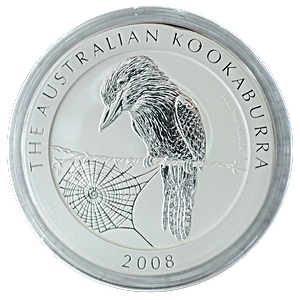 2008 10 oz Australian Silver Kookaburra Bullion Coin