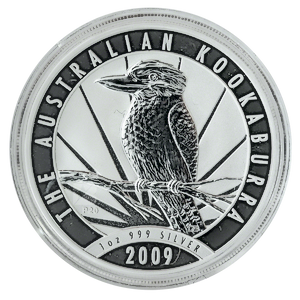 2009 1 oz Australian Silver Kookaburra Bullion Coin