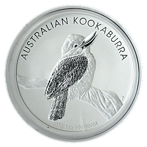 2010 1 oz Australian Silver Kookaburra Bullion Coin