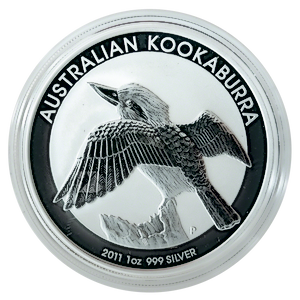 2011 1 oz Australian Silver Kookaburra Bullion Coin