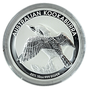 2011 10 oz Australian Silver Kookaburra Bullion Coin