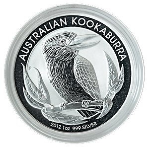 2012 1 oz Australian Silver Kookaburra Bullion Coin