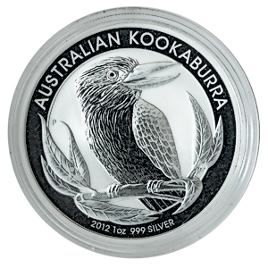2012 1 oz Australian Silver Kookaburra Bullion Coin