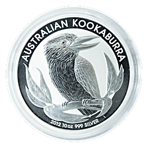 2012 10 oz Australian Silver Kookaburra Bullion Coin