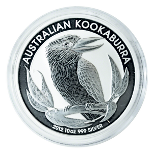 2012 10 oz Australian Silver Kookaburra Bullion Coin