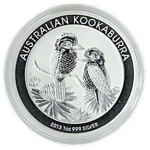 2013 1 oz Australian Silver Kookaburra Bullion Coin