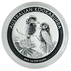 2013 1 oz Australian Silver Kookaburra Bullion Coin
