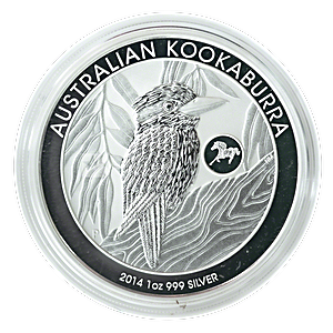 Australian Silver Kookaburra 2014 - Horse Privy - 1 oz 