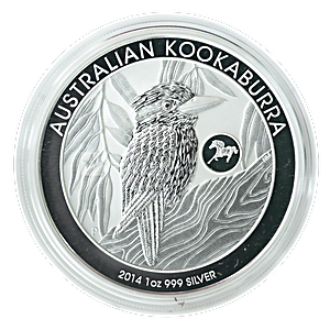 2014 1 oz Australian Silver Kookaburra Bullion Coin - Horse Privy