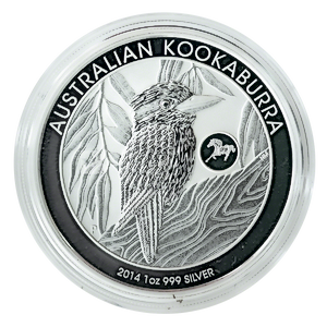 2014 1 oz Australian Silver Kookaburra Bullion Coin - Horse Privy