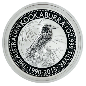 2015 1 oz Australian Silver Kookaburra Bullion Coin